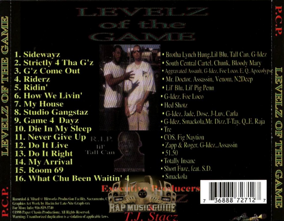 G-Idez Presents - P.C.P. Levelz of the Game: CD | Rap Music Guide